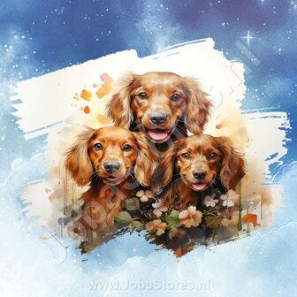 Diamond Painting Aquarel Hond - Cocker Spaniel