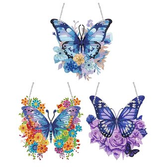 Diamond Painting Ornement Suspendu Papillon 03