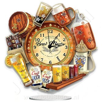 Diamond Painting Horloge Bi&egrave;re