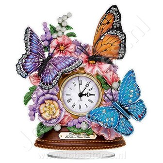 Diamond Painting Horloge Papillons