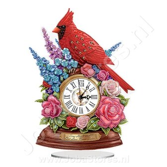 Diamond Painting Horloge Oiseau