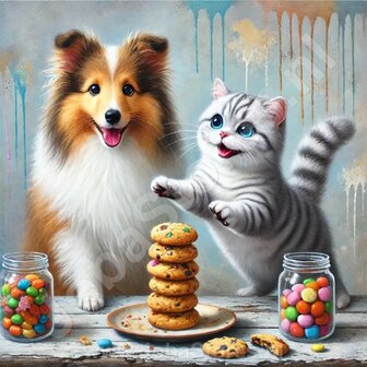 Diamond Painting Cuisson des biscuits