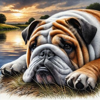 Diamond Painting Bouledogue Anglais