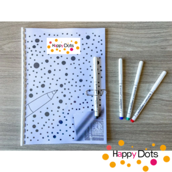 HappyDots DOT Painting Kleurboek Beroemde gebouwen - 20 stippelschilderijen