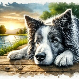 Diamond Painting Border Collie