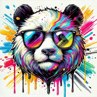 Diamond Painting Panda avec des lunettes de soleil