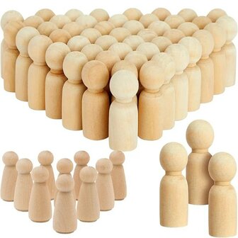 Peg Dolls 10 pi&egrave;ces gar&ccedil;on ou fille