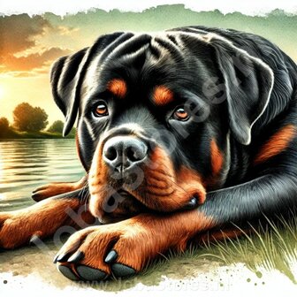 Diamond Painting Rottweiler