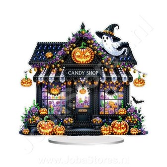 Diamond Painting Ornement Halloween Debout Magasin de Bonbons (20cm)