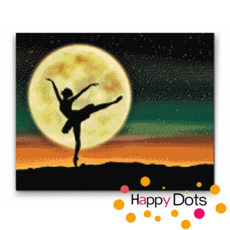 Diamond Painting Ballerine sous la pleine lune (HappyDots)