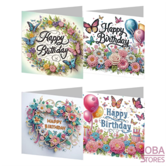 Diamond Painting Cartes d&#039;Anniversaire 01