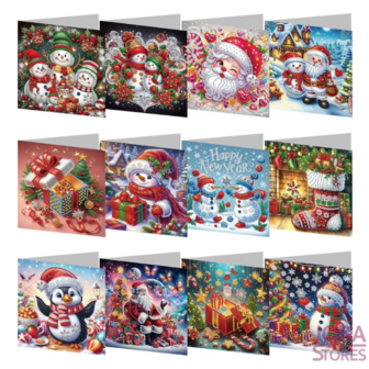 Diamond Painting Cartes de No&euml;l Set 23