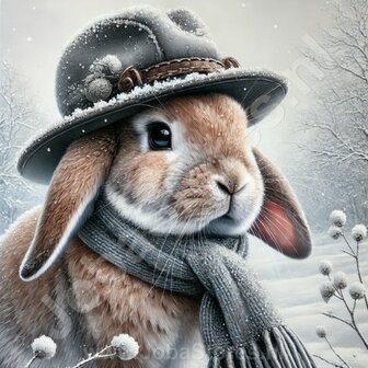 Diamond Painting Lapin d&#039;Hiver