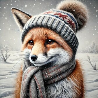 Diamond Painting Renard d&#039;Hiver