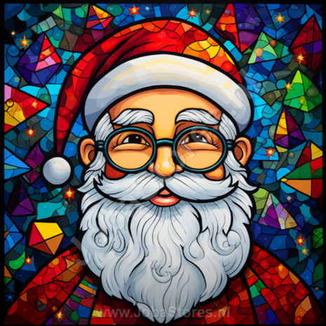 Diamond Painting Kleurrijke Kerstman