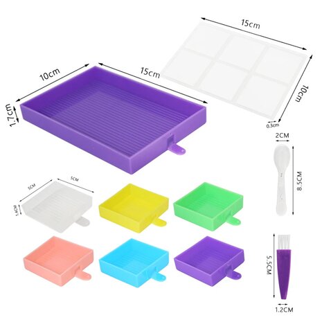 Diamond Painting Bacs Secoueurs Assortiment