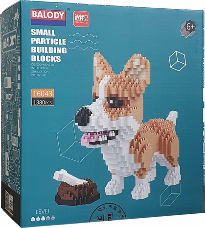 Nanoblocks Kit de Construction Balody Corgi