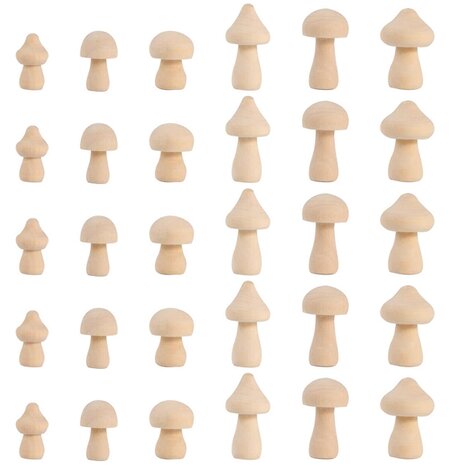 Peg Dolls Champignons 30 pièces